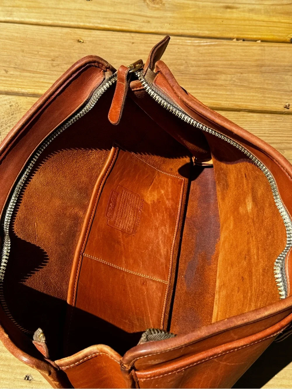 Vintage Coach USA Brown Leather Briefcase 7644